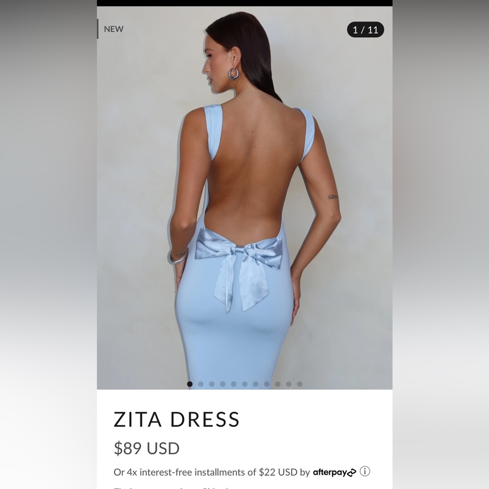 Tiger Mist Zita Blue Dress